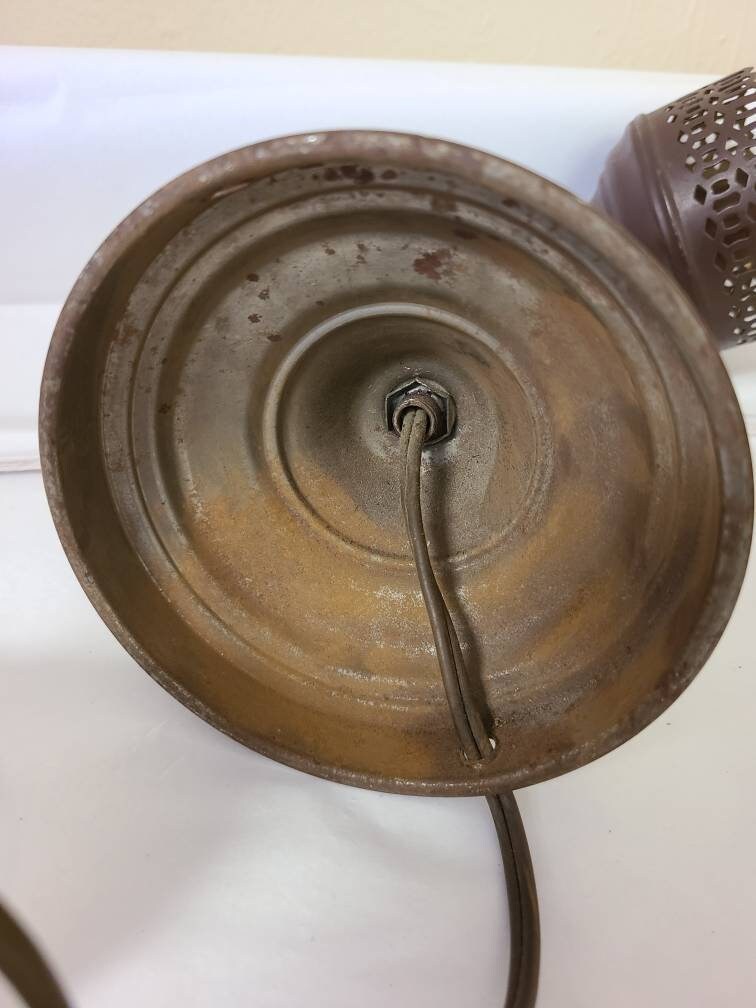 Vintage Ornate Brown Wall Sconce