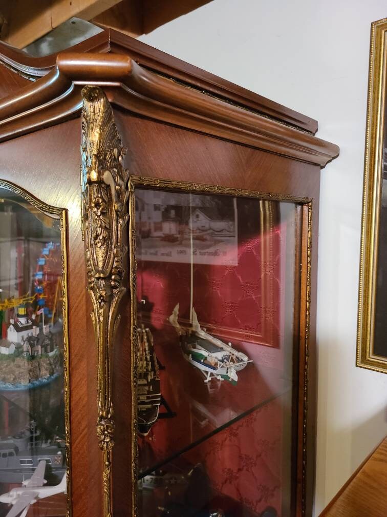 Mahogany Louis XV Vitrine - Local Pickup Only, Clarence, NY