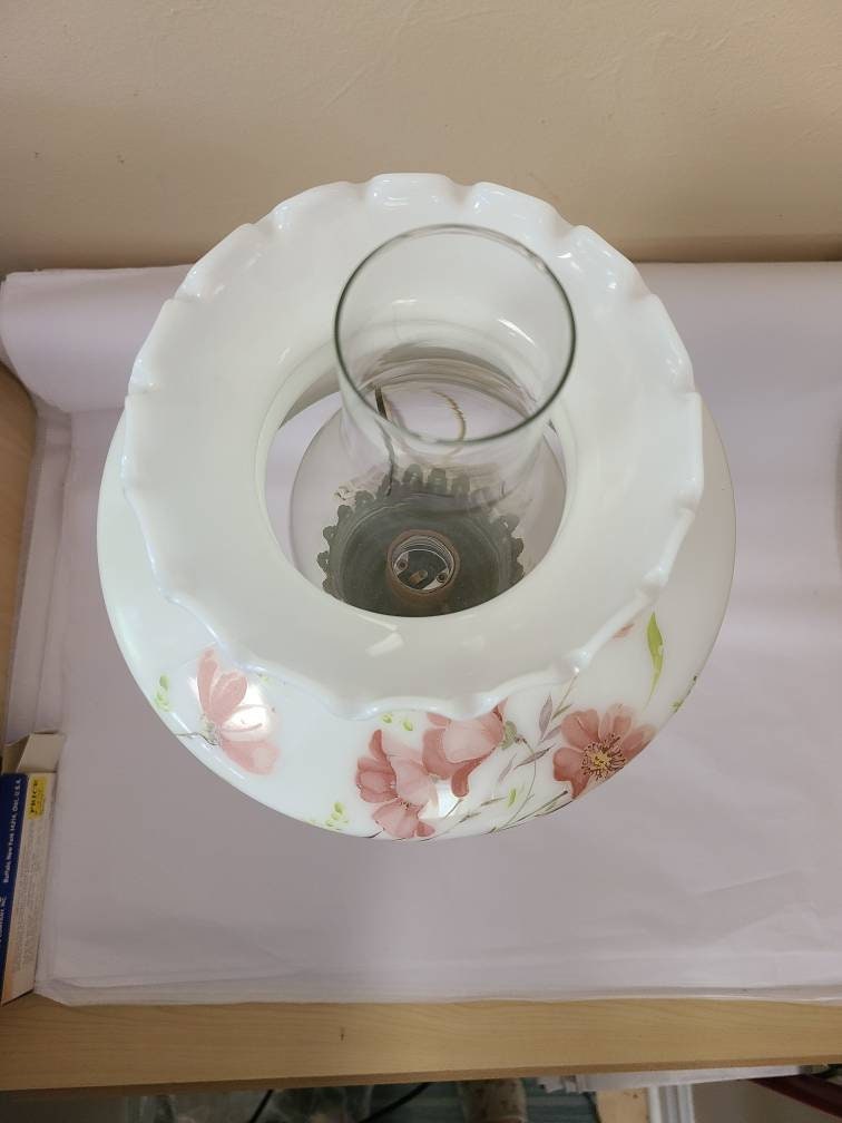 Floral Hedco Hurricane Accent Lamp