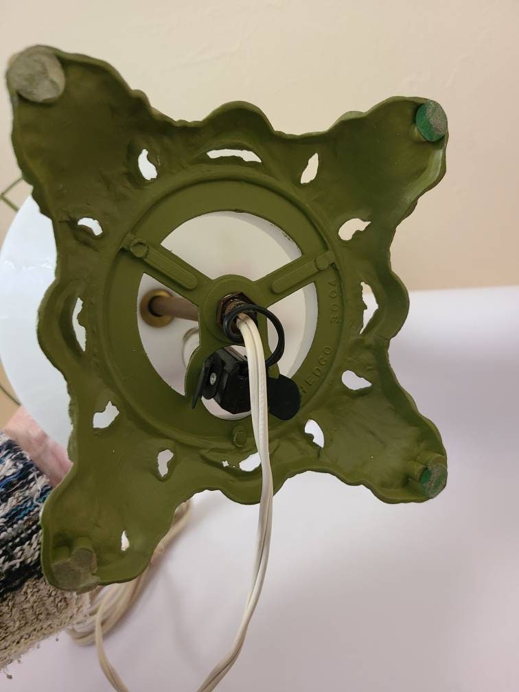 Floral Hedco Hurricane Accent Lamp