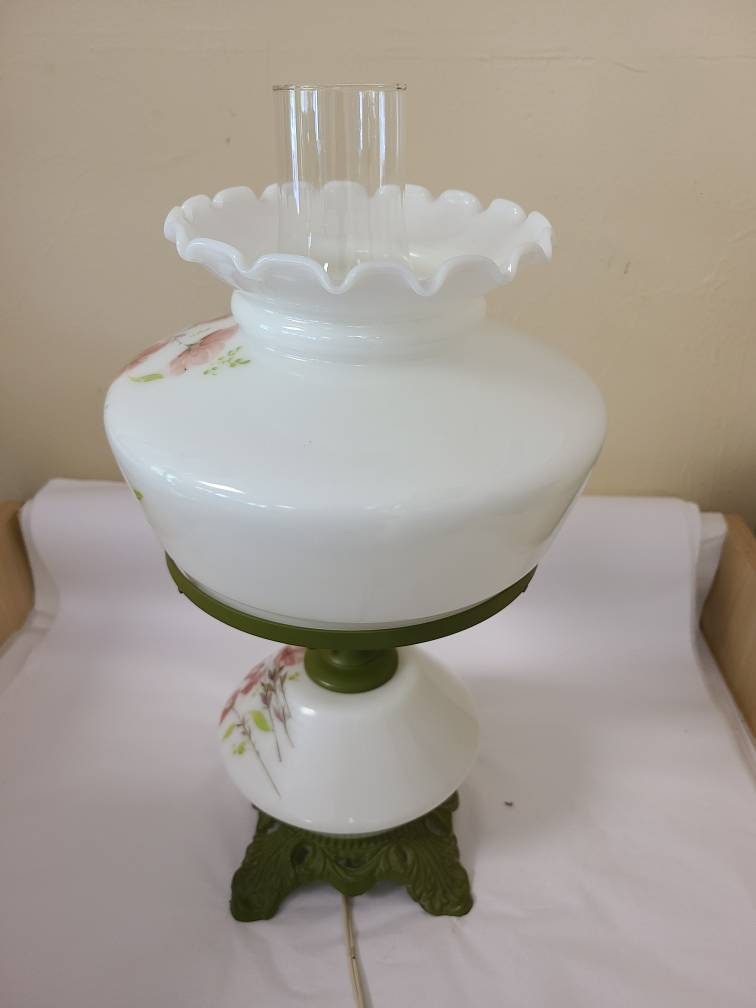 Floral Hedco Hurricane Accent Lamp