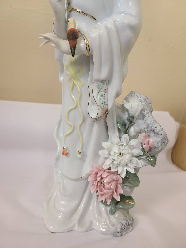 Vintage Geisha Porcelain Figurine