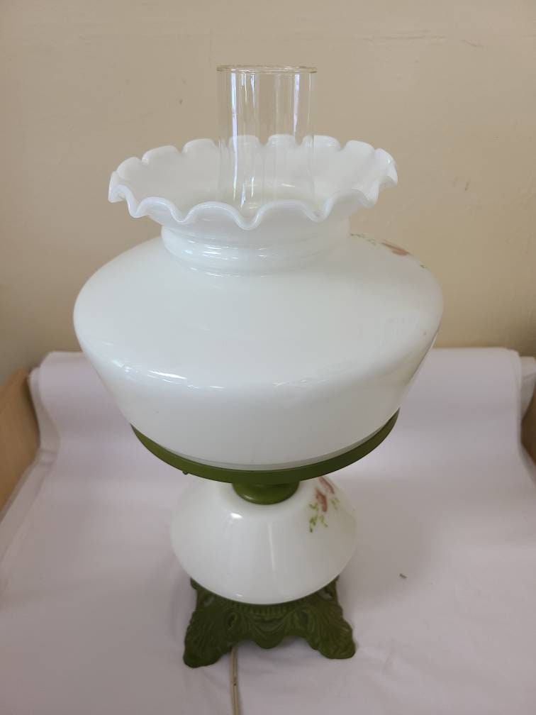 Floral Hedco Hurricane Accent Lamp