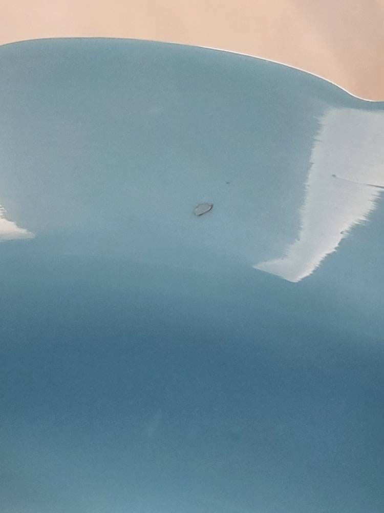 Antique Opaline Blue Vase