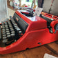 Underwood Golden Touch Red Typewriter