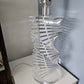 Vintage Lucite Helix Table Lamp