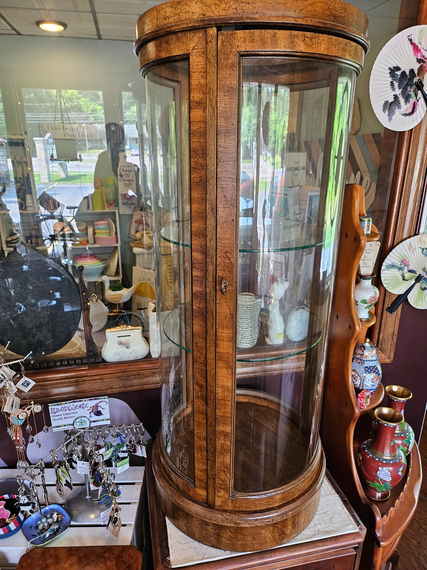 Mersman Round Curio Cabinet - *Local Pickup up Only in Clarence, NY*