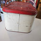 Vintage Strawberry Picnic Basket Tin