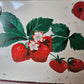 Vintage Strawberry Picnic Basket Tin