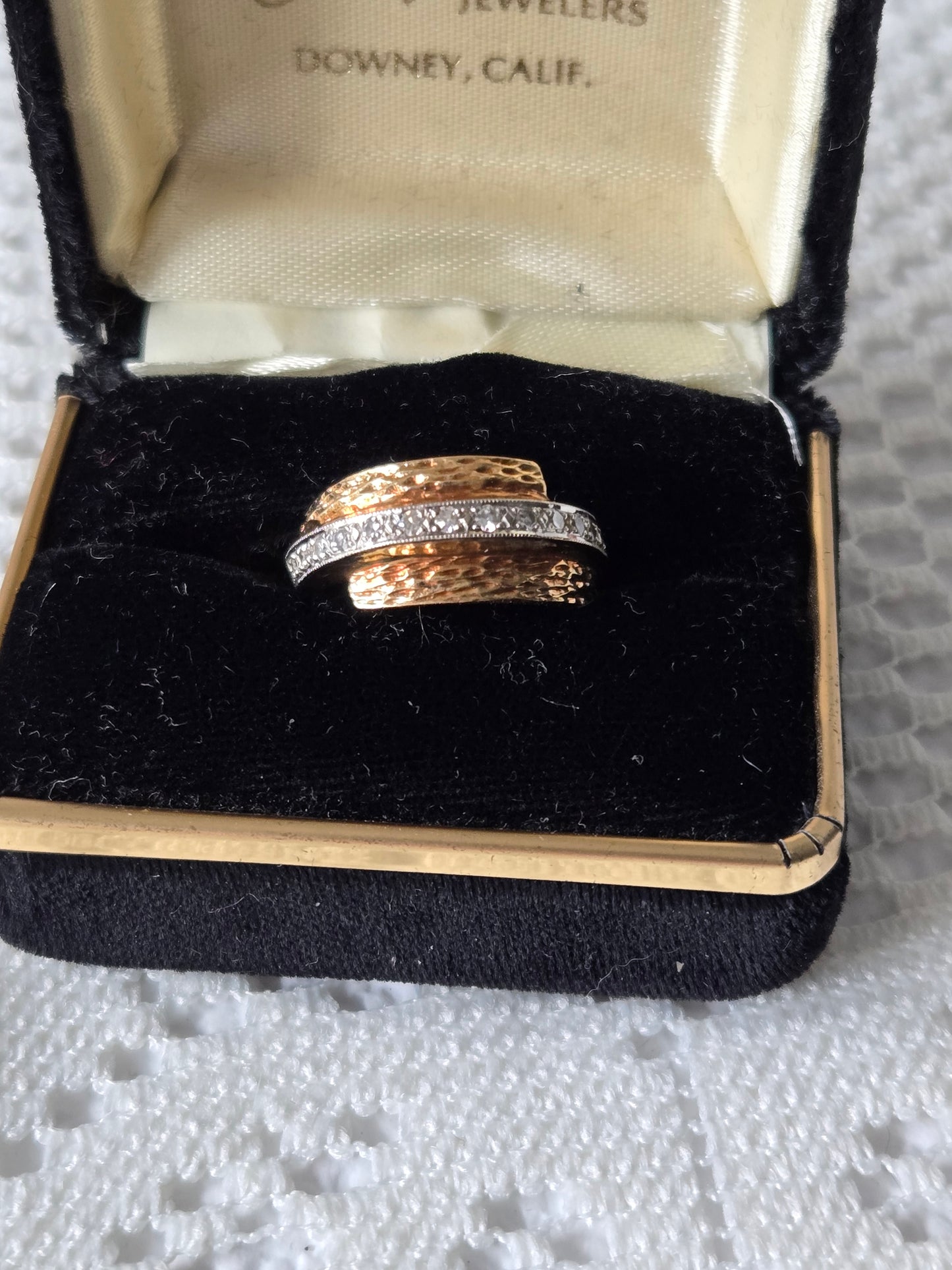 Vintage Estate Diamond Highway Ring 14K