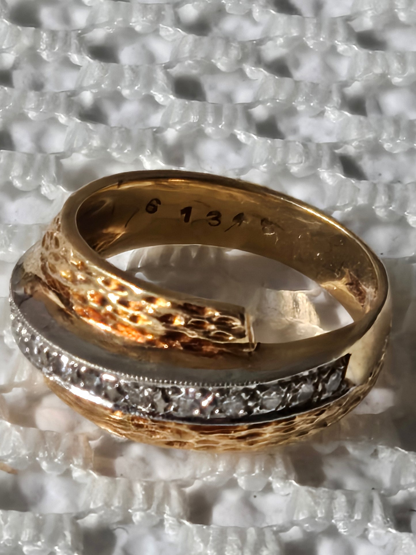 Vintage Estate Diamond Highway Ring 14K