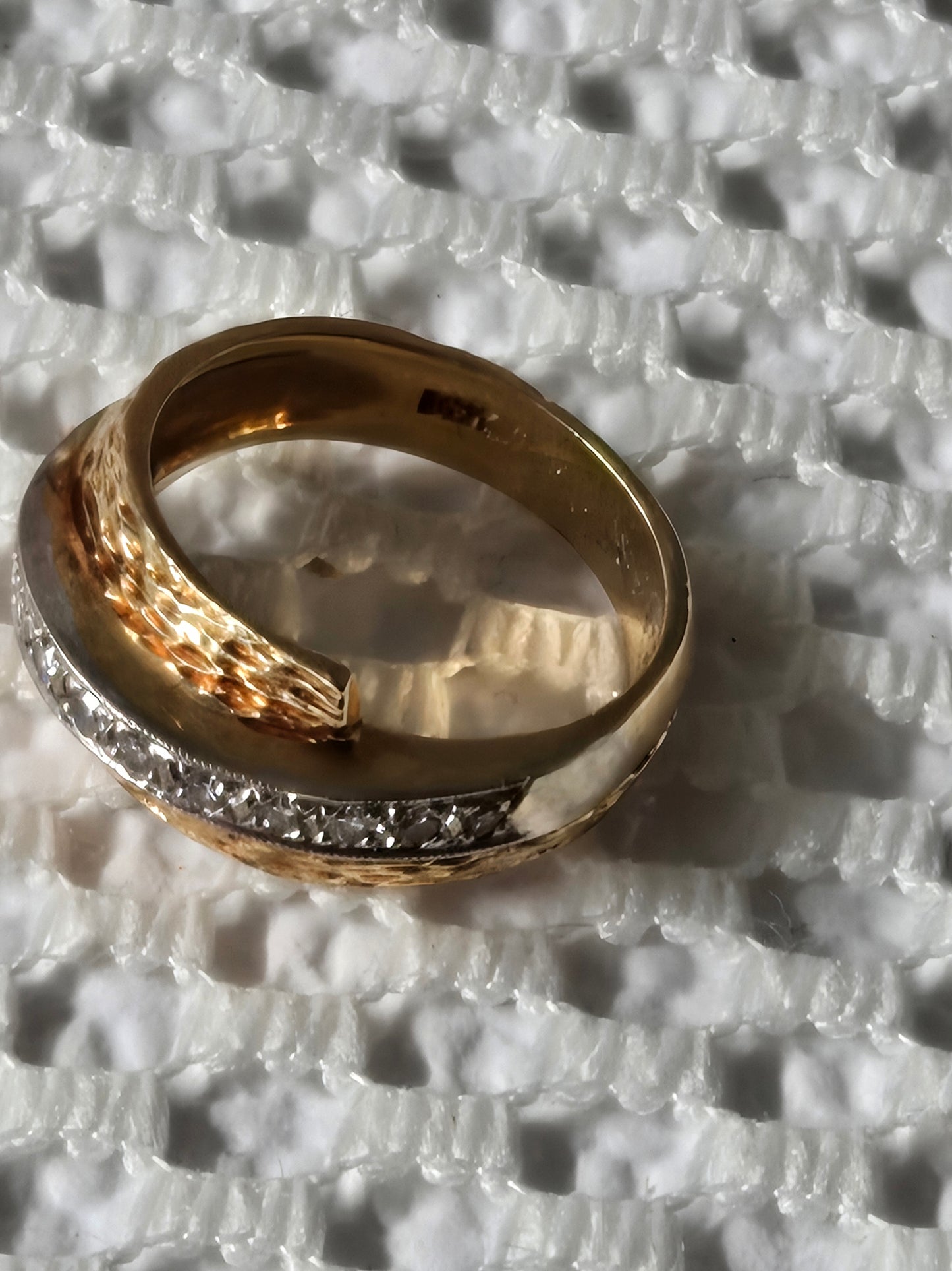 Vintage Estate Diamond Highway Ring 14K