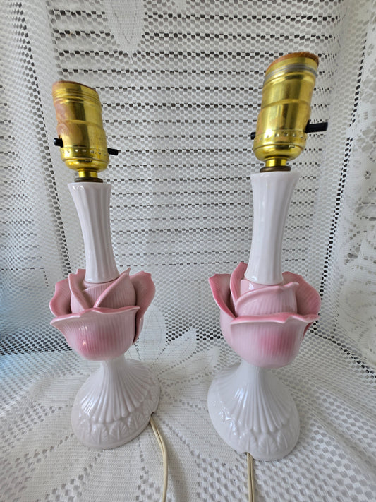 Pink Tulip Lamps (2)