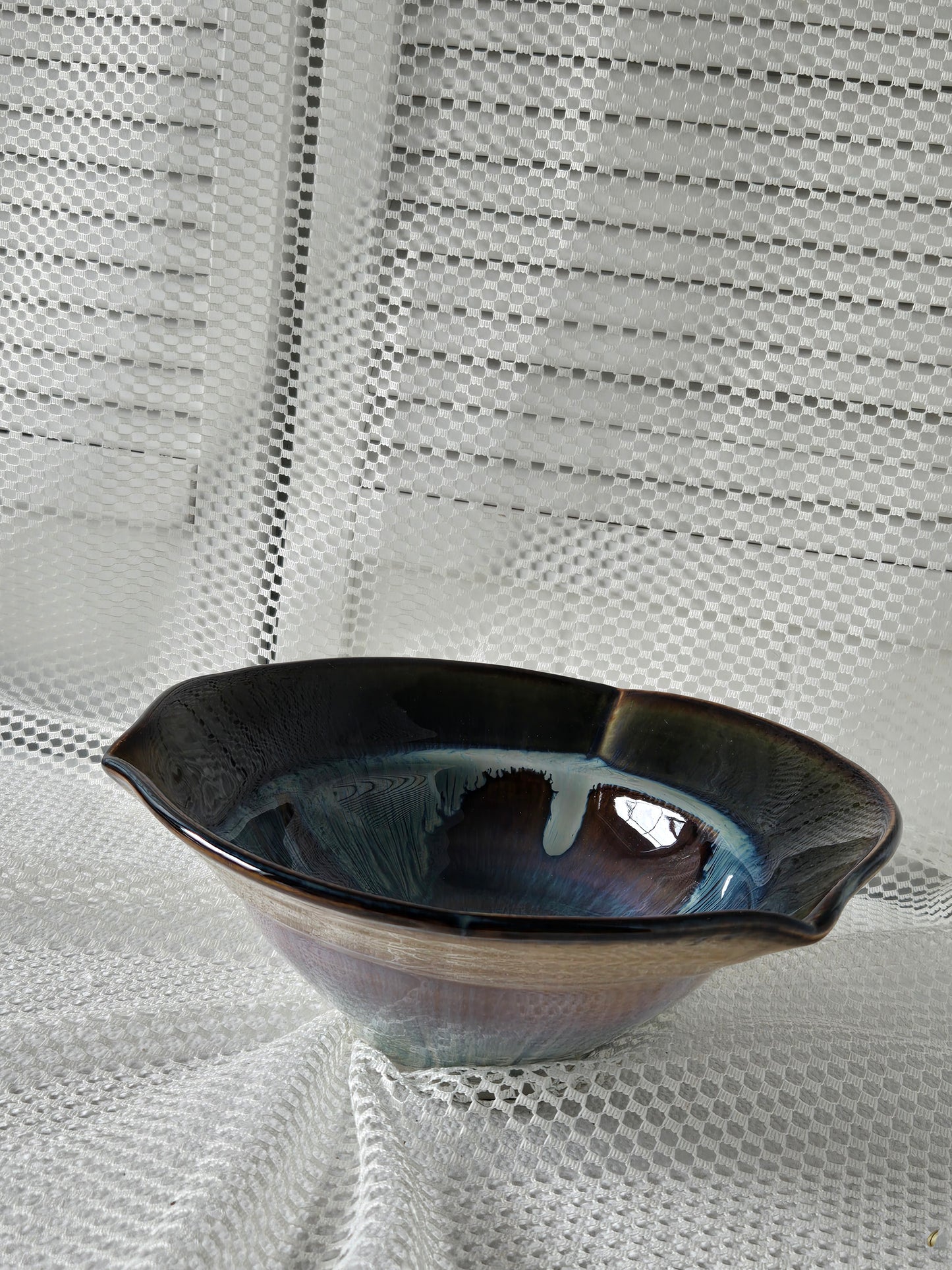 Bill Campbell Drip Pottery Bowl