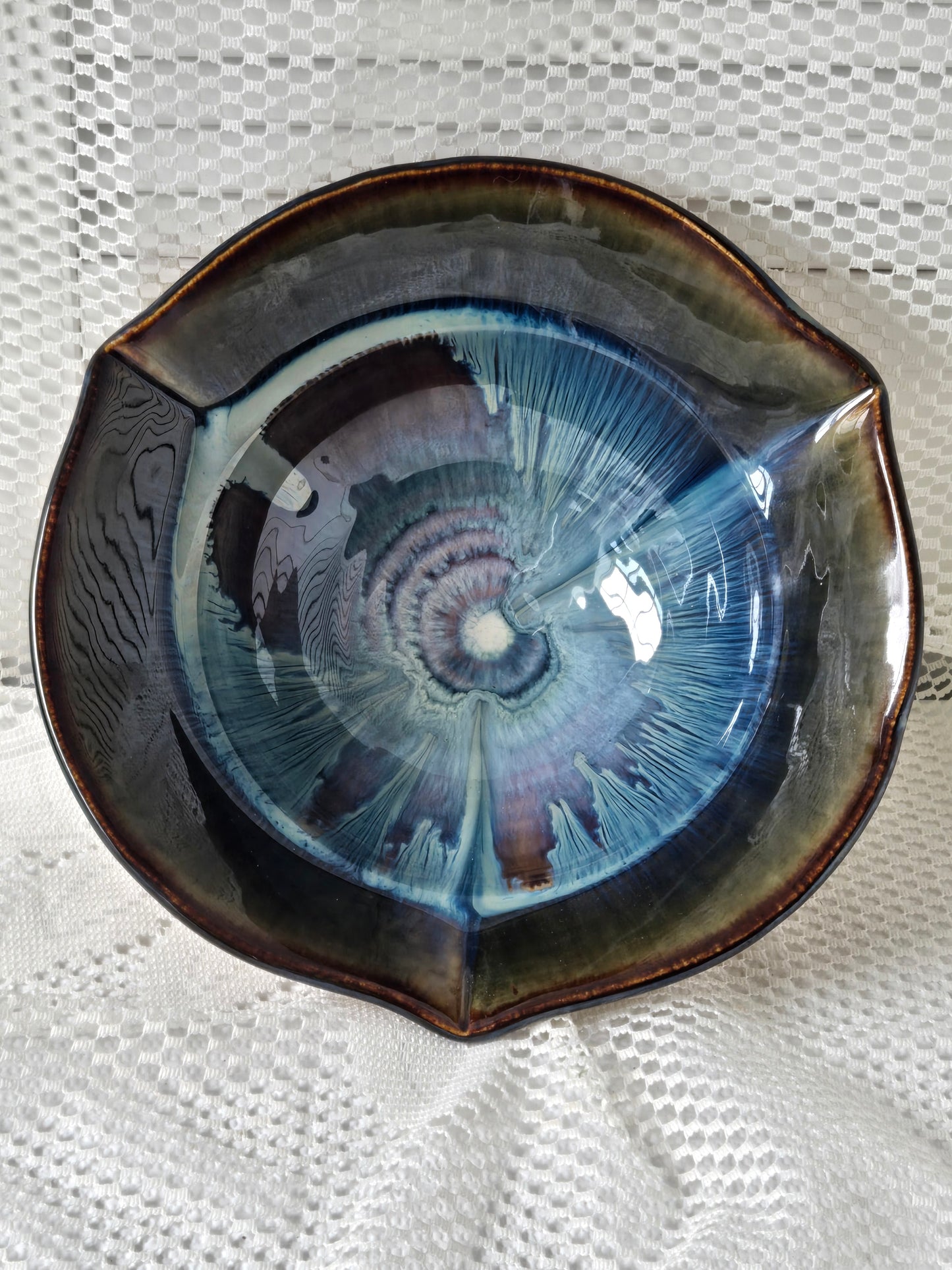 Bill Campbell Drip Pottery Bowl