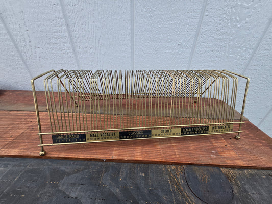 Mid Century Vinyl Record Rack