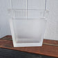 Mid Century Frosted Lucite Waste Bin