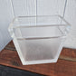 Mid Century Frosted Lucite Waste Bin