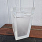 Mid Century Frosted Lucite Waste Bin