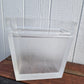 Mid Century Frosted Lucite Waste Bin