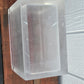Mid Century Frosted Lucite Waste Bin
