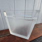 Mid Century Frosted Lucite Waste Bin