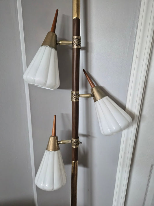Mid Century 3-Light Pole Lamp