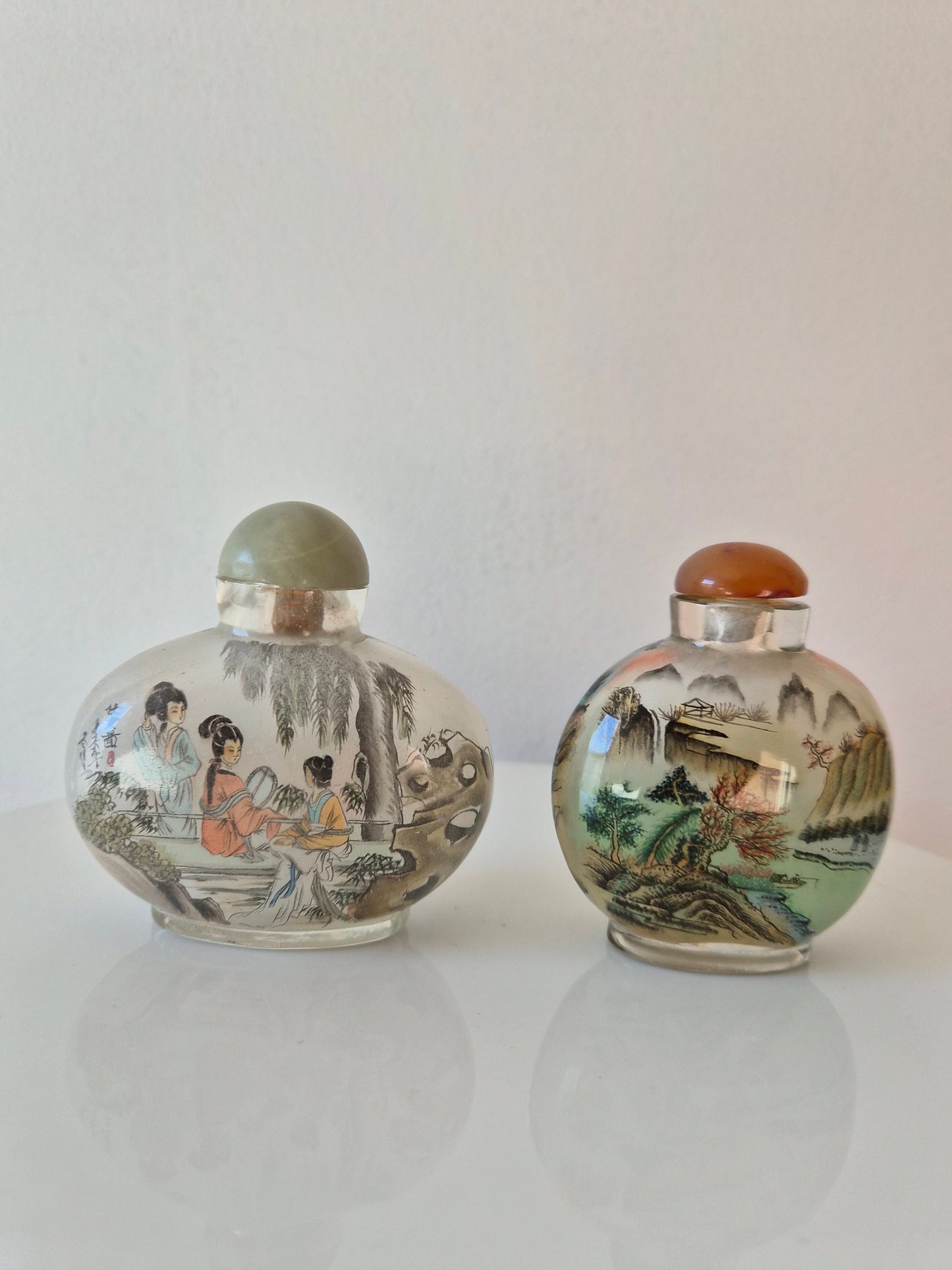 Snuff Bottles - Reverse Painted (2)
