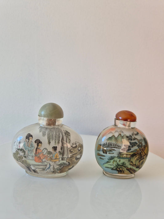 Snuff Bottles - Reverse Painted (2)