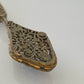 Vintage Brass Filigree Hand Mirror