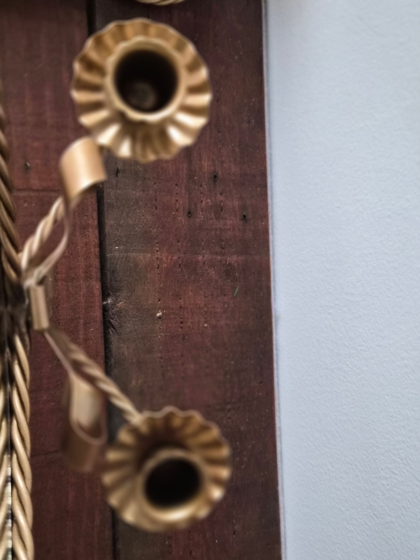 *Sold* Heart Wall Mirror Candle Sconces