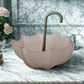 Umbrella Pink Frosted Glass