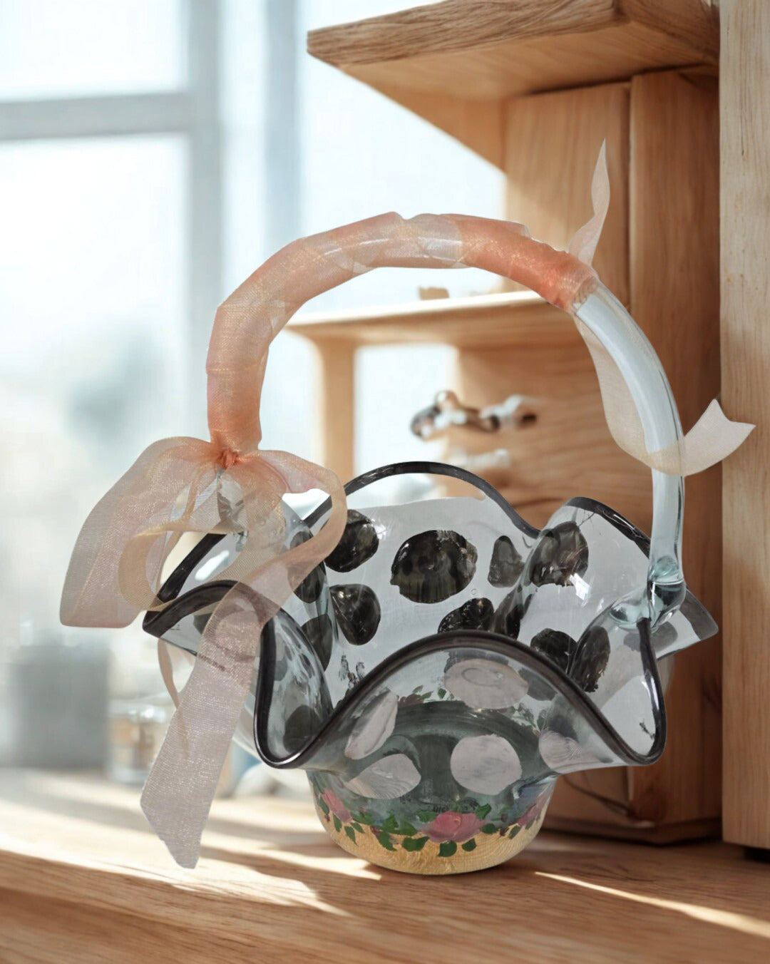 MacKenzie-Childs Glass Basket