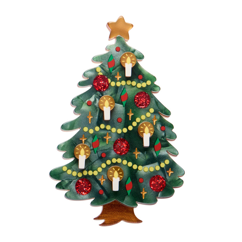Erstwilder Christmas Tree Centre-Piece Brooch