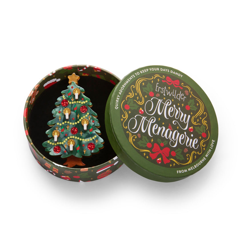 Erstwilder Christmas Tree Centre-Piece Brooch