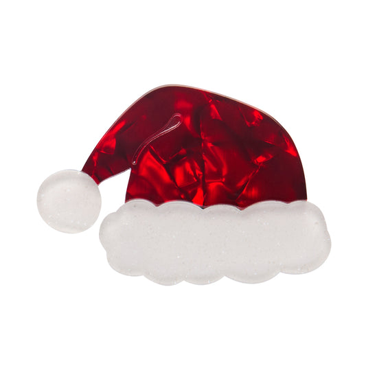 Erstwilder Santa's New Hat Simplified Mini Brooch