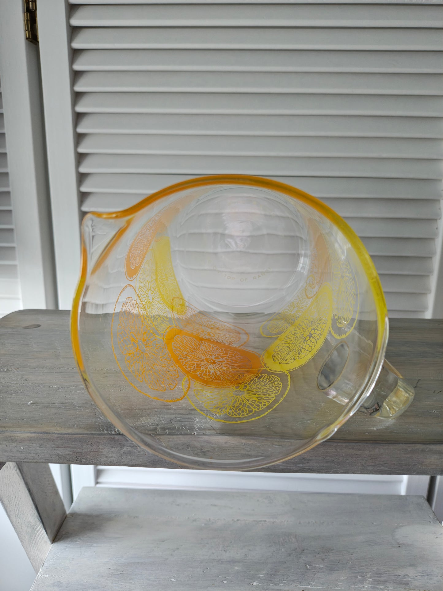 Pyrex Orange Slices Glass Pitcher