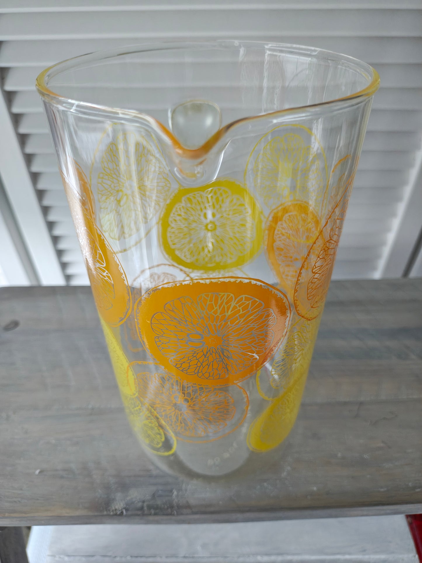 Pyrex Orange Slices Glass Pitcher