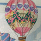Framed Cross-Stitch Hot Air Balloons