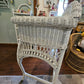 Vintage Wicker Desk/Vanity