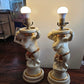 Cherub Porcelain Ceramic Table Lamps