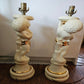Cherub Porcelain Ceramic Table Lamps