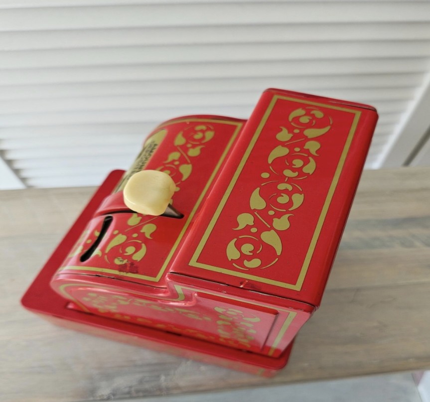 Coin Bank - Vintage Red Buddy L Metal Easy-Saver