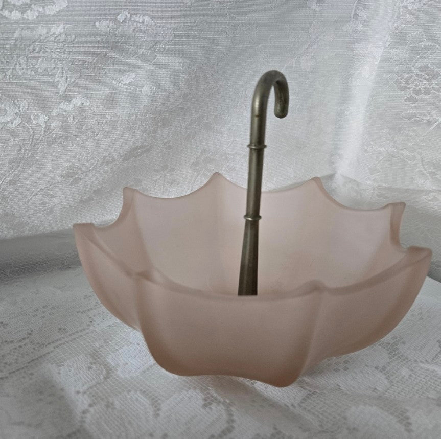 Umbrella Pink Frosted Glass