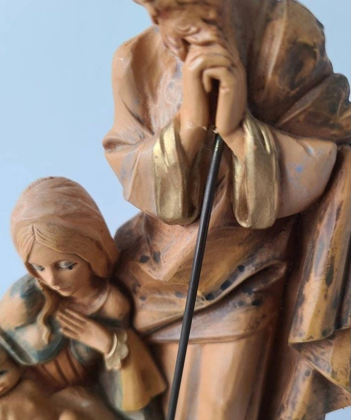 Simonelli Religious Wood Music Box - Silent Night - Depose Italy