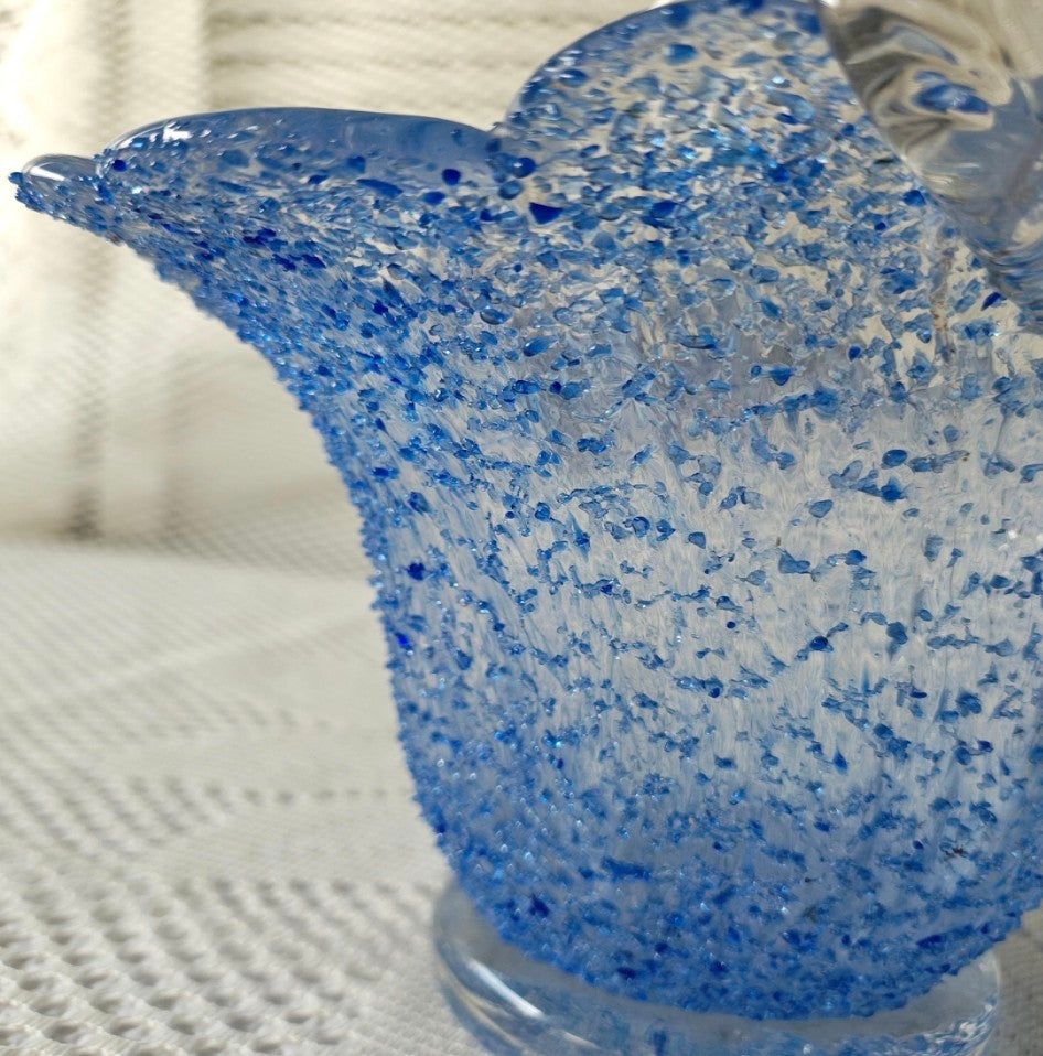 Fratelli Toso Art Glass Basket Vase