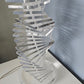Vintage Helix Clear Lucite Table Lamp