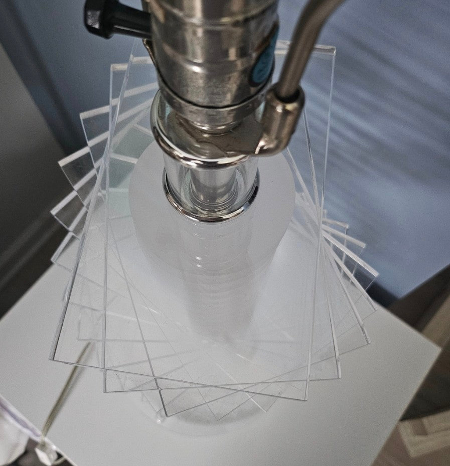 Vintage Helix Clear Lucite Table Lamp