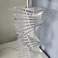 Vintage Helix Clear Lucite Table Lamp
