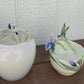 Franz Iris and Hummingbird Decorative Bowls (2)